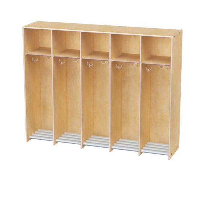 Jonti-Craft 5-Section Hanging Locker, 60-1/2 x 15 x 48 Inches