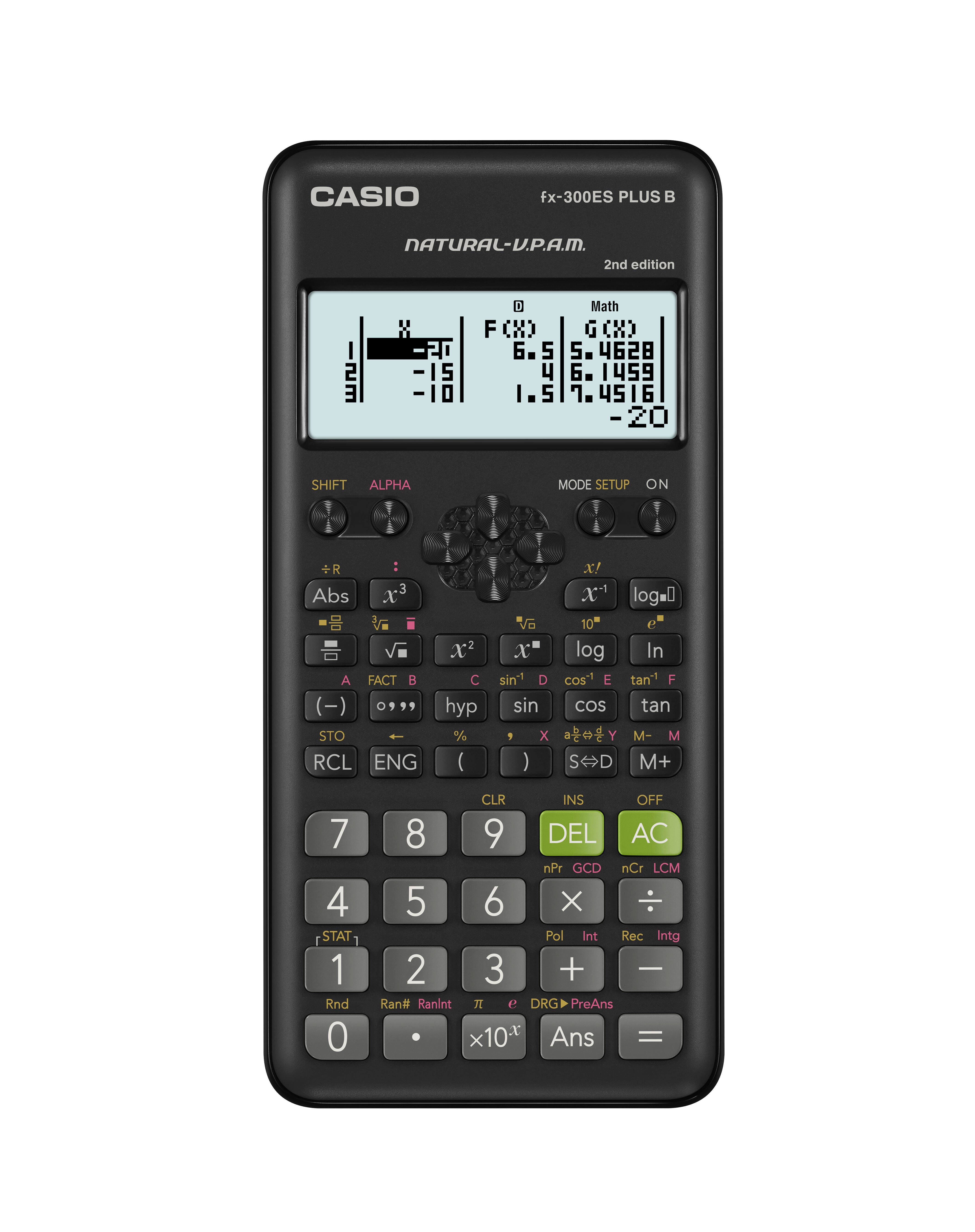 Casio - FX-300ES - PLUS - 2nd Edition - Scientific Calculator - Black 2216059