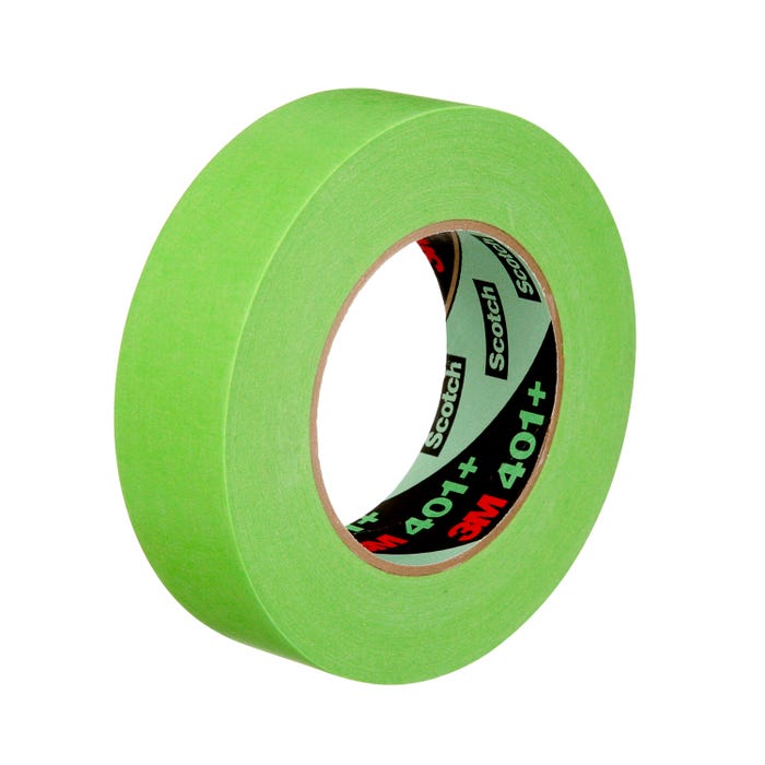 3M 401+ High Performance Masking Tape, 1.50 Inches x 60 Yards, Green