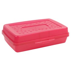 School Smart Standard Pencil Box, Red 2144439