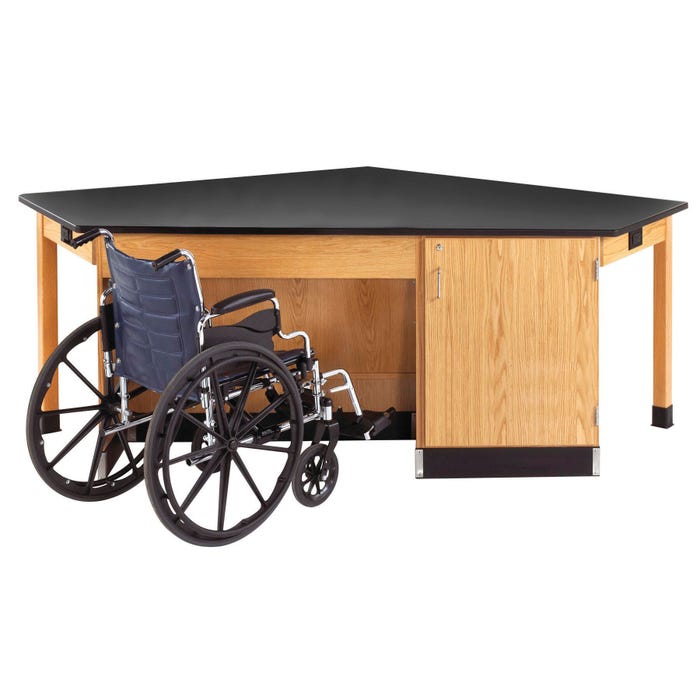 Diversified Woodcrafts Forward Vision ADA Workstation with Flat Top, 8 Feet x 50 x 34 Inches