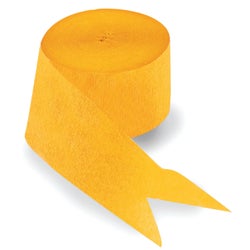 Fun Express Yellow Crepe Paper Streamer