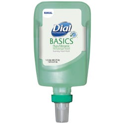 Dial FIT Foam Soap Refill, Manual , Green-Hypoallergenic, 40.6 Ounces, Carton of 3, Item Number 2024351