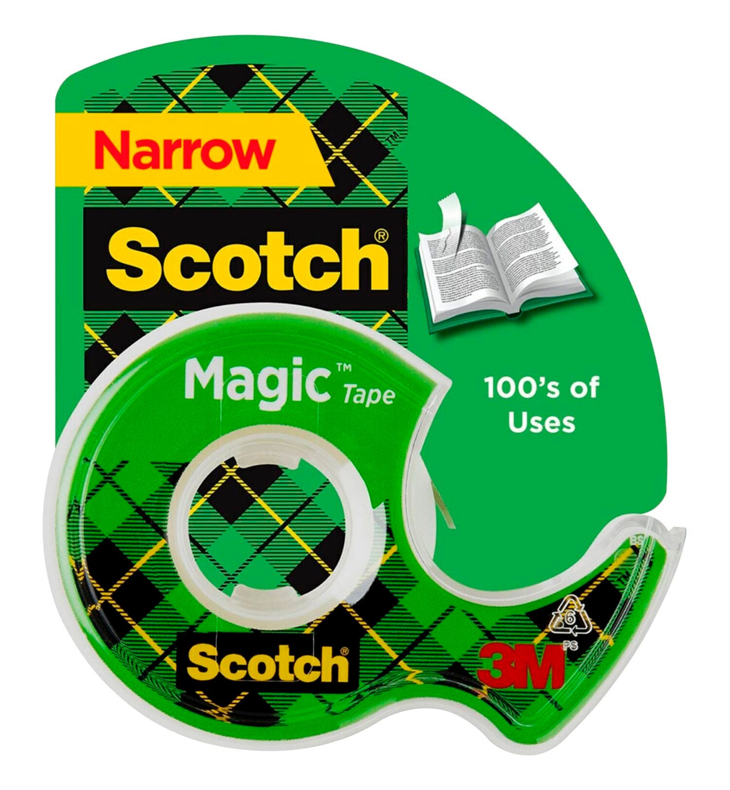 Scotch 810 Magic Tape in Dispenser, 0.75 x 650 Inches, Matte Clear 200-4640