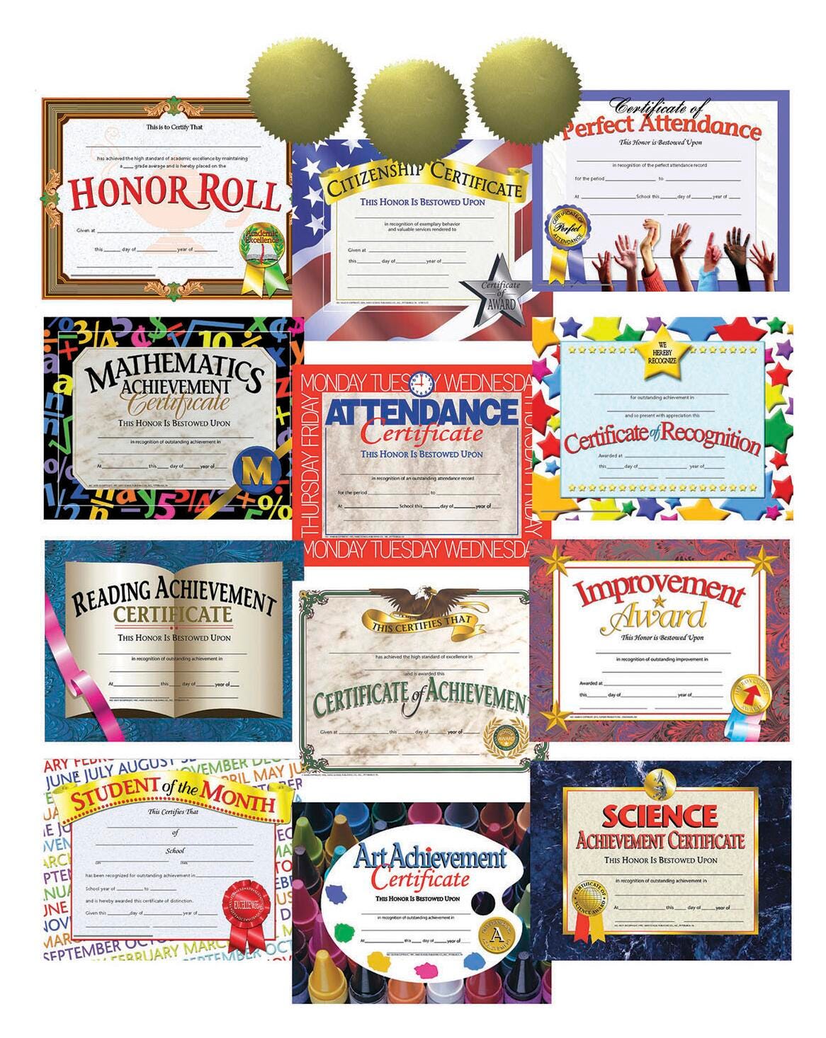 Award Certificates, Item Number 1568802