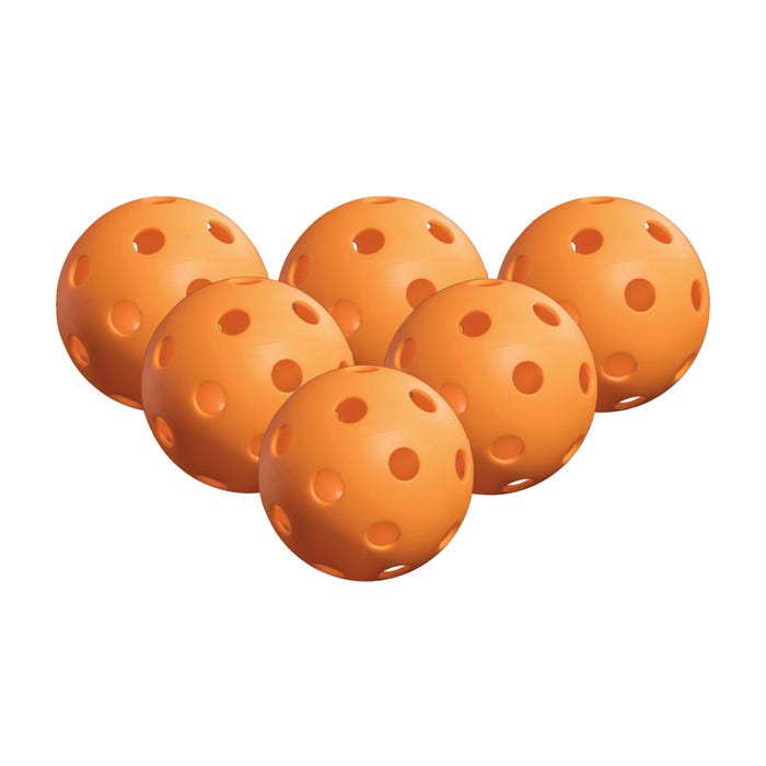 ONIX Indoor Pickleballs, Orange, Pack of 6