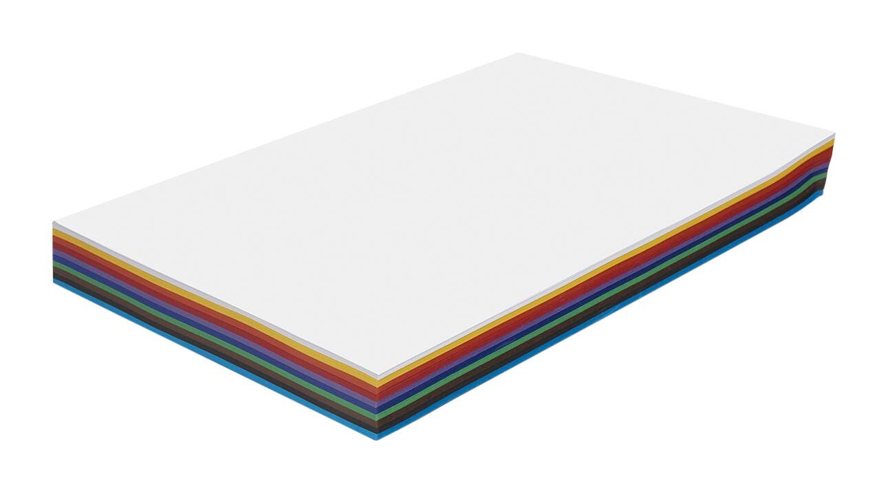 Nasco Premium Construction Paper, 12 x 18 inches, 74 lbs, Pack of 250 2222753