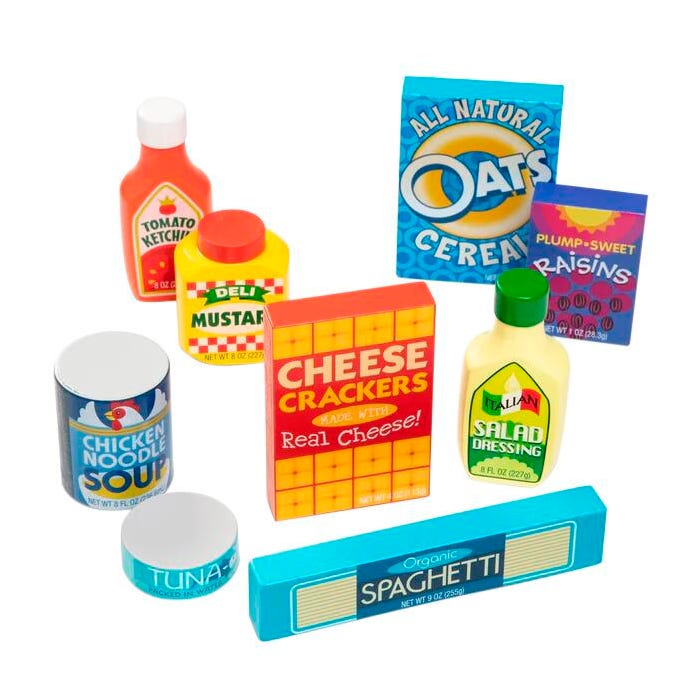 Melissa & Doug Wooden Pantry Food Set