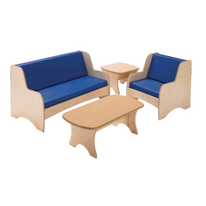 Childcraft Family Living Room Center, Children’s Furniture, Blue, Set of 4