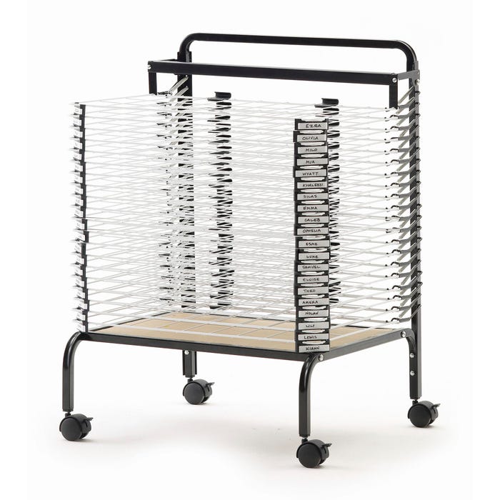 Copernicus Spring Loaded Drying Rack, 26 1/2 x 25 x 47 1/2 Inches, 20 Shelves