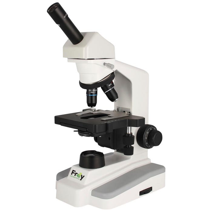Frey Scientific Compound Monocular University Microscope, Semi-Plan