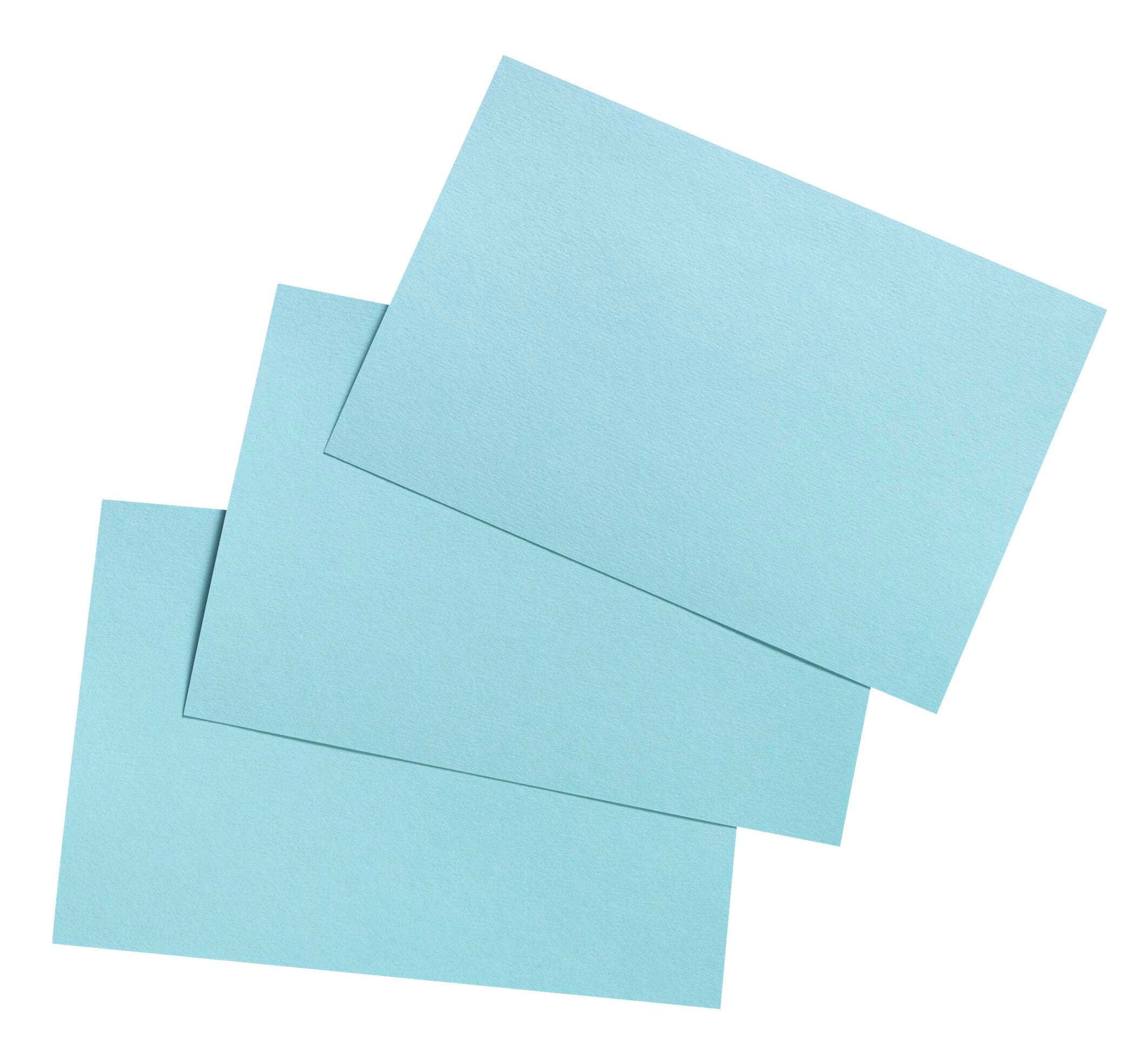 School Smart Unruled Index Cards, 4 x 6 Inches, Blue, Pack of 100 088704