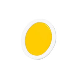 Prang Semi-Moist Watercolor Paint Refill, Oval Pan, Yellow, 12 Pans, Item Number 001242