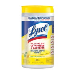 Lysol Disinfecting Wipes, Lemon and Lime Blossom, 80 Count, Pack of 6 2214949