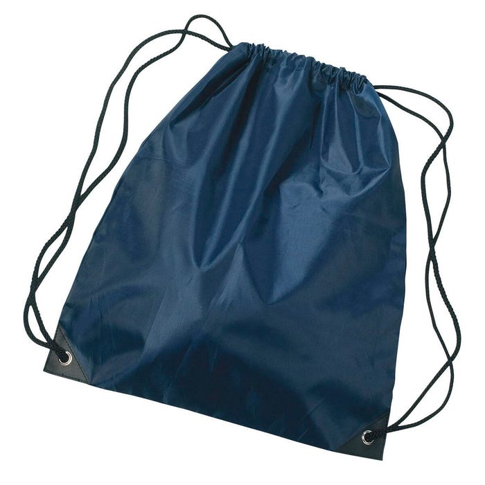 Drawstring Sports Backpack, Navy
