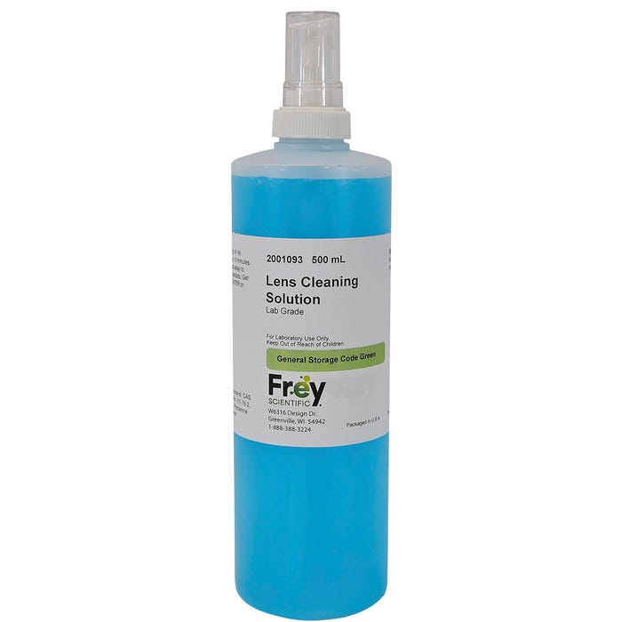 Frey Scientific Lens Cleaning Solution, Lab Grade, 500mL