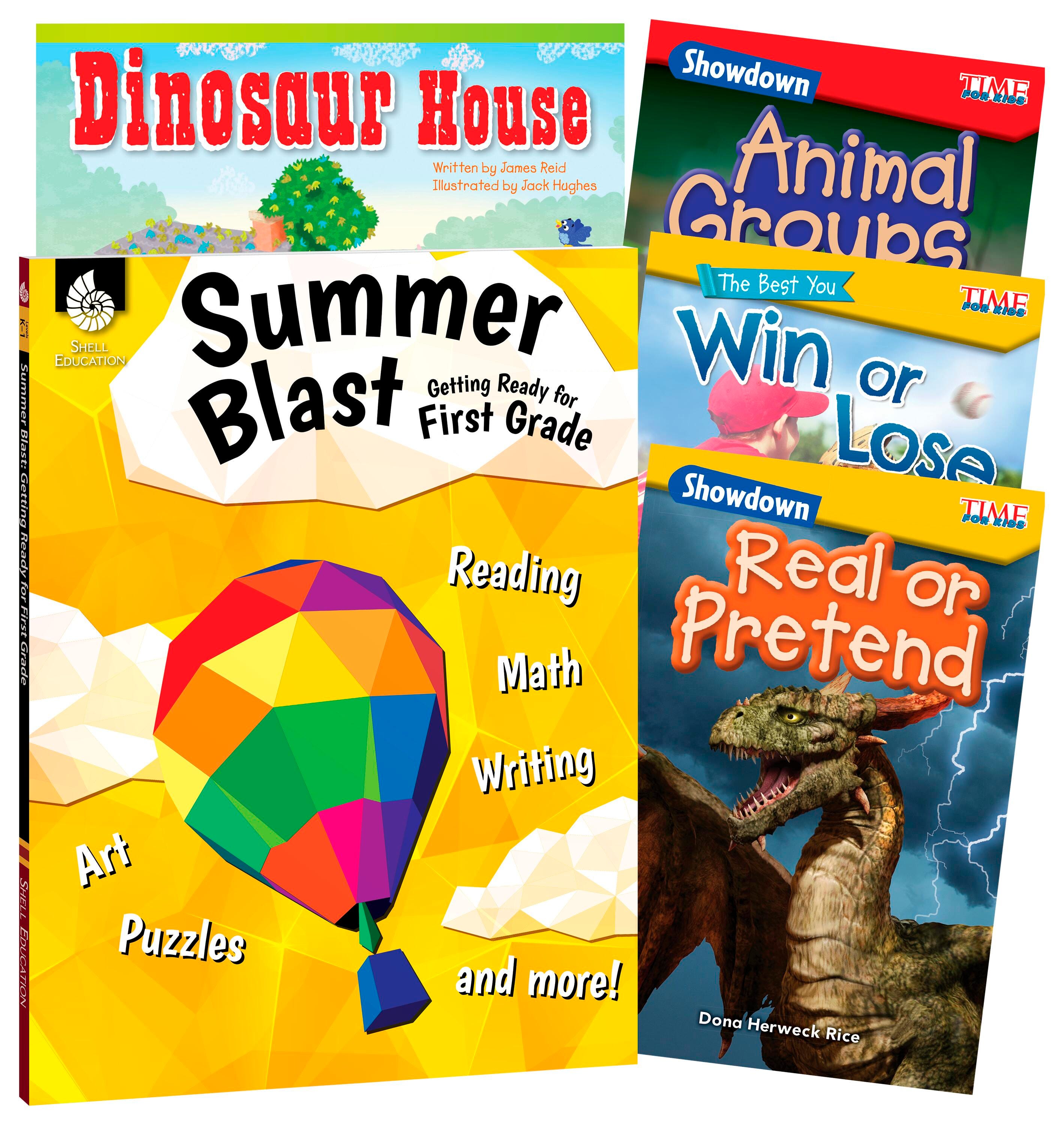 Teacher Created Materials Learn-at-Home: Summer Reading Bundle, 5-Book Set, Grade 1, Item Number 2088887