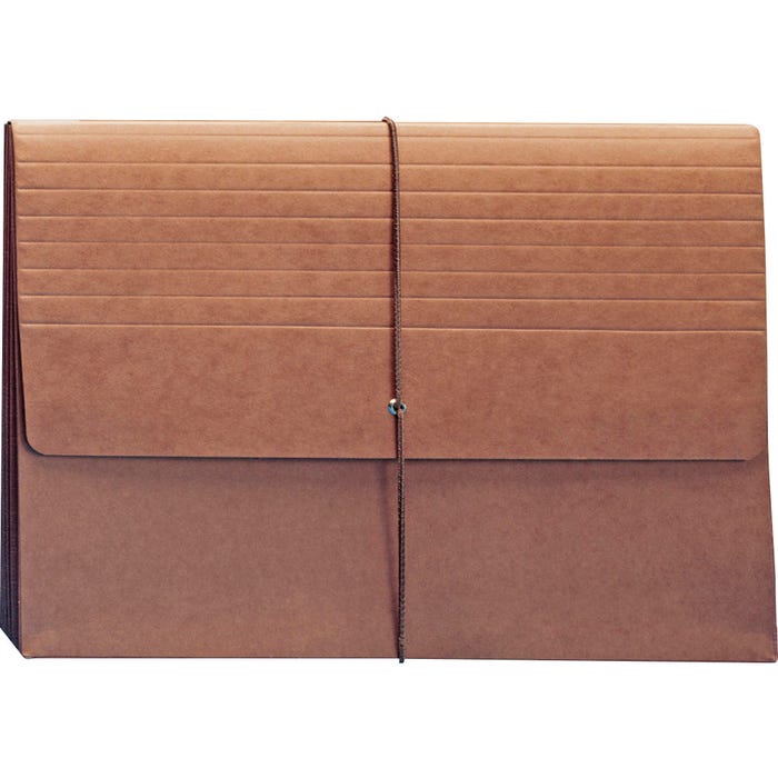 Smead Expanding Wallet, Legal Size, 5-1/4 Inch Expansion, Redrope