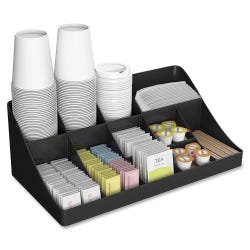 EMS Mind Coffee Condiment Organizer, Black, Item Number 1534962