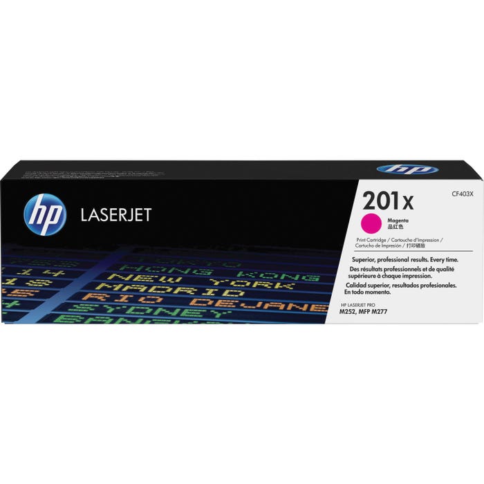HP 201X Ink Cartridge, CF403X, Magenta