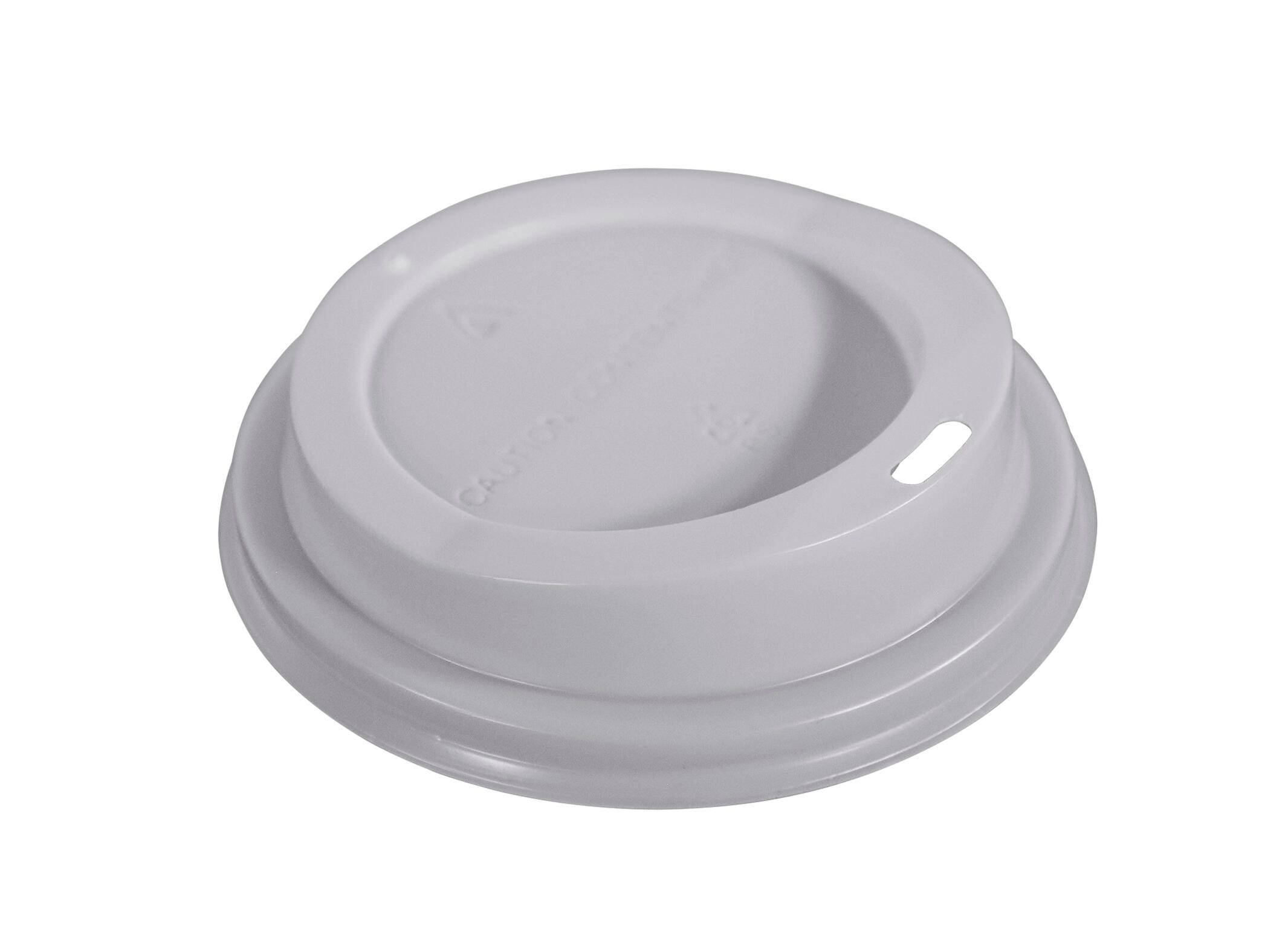 Gogo Dome Universal Size Sip-Through Lids, White, Pack of 100, Item Number 2102877