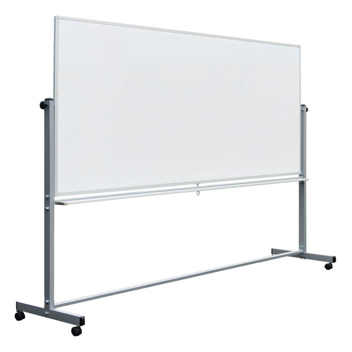 Luxor Double-Sided Mobile Magnetic Whiteboard, 96 x 40 Inches