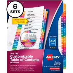 Tab Dividers, Item Number 2024705