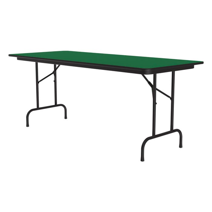 Correll Rectangle Wood Heavy Duty Folding Table, High Pressure Laminate Top, High Intensity Colors