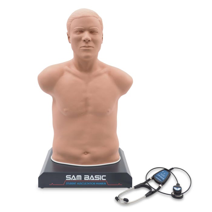 SAM BASIC™ Student Auscultation Manikin - Light Skin