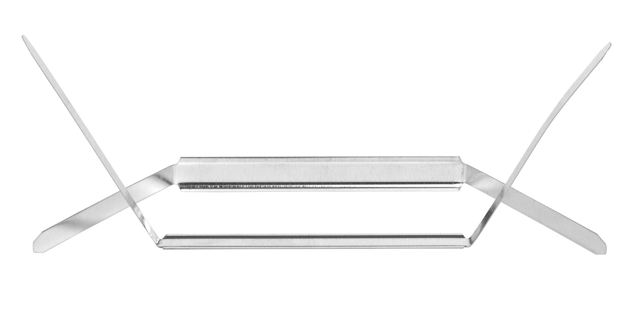 Sparco Non-Corrosive Prong Fastener Base, 2-3/4 in Center to Center of Prong, 2 in, 480 Pages Capacity, Silver, Pack of 100 1071855