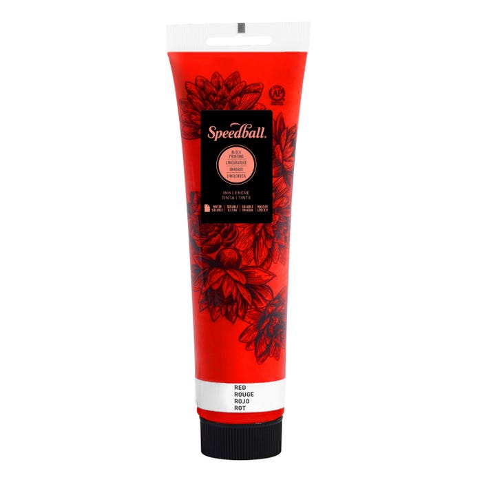 Speedball Water Soluble Block Printing Ink, Primary Red, 5 Ounces