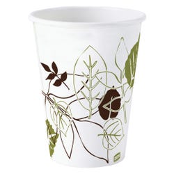Dixie Foods Pathway Design Hot Cup, 8 oz, Poly-Lined/Paper, White, Pack of 500, Item Number 1409414
