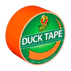 Duck Tape Colored Duct Tape, 1.88 in x 15 yd, Neon Orange 404018