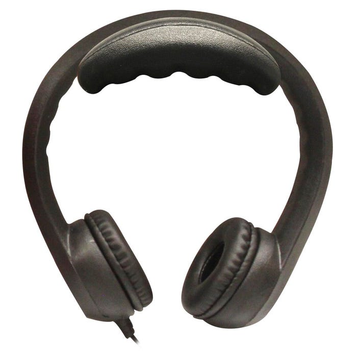 HamiltonBuhl Kids Flex-Phones On-Ear Headphones, 3.5mm, Black