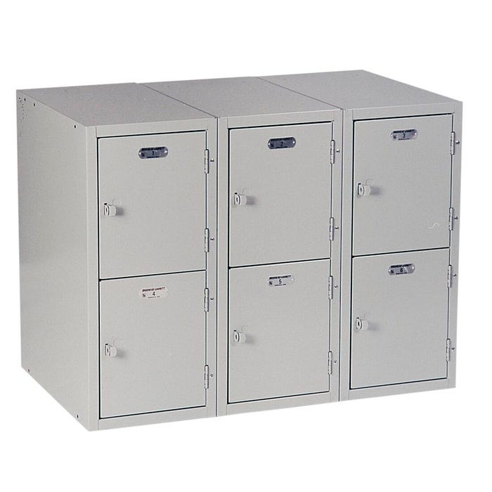 Montisa Base Cabinet with 6 Vertical Lockers