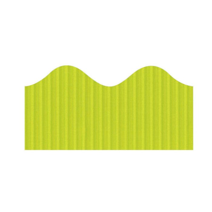 Bordette Scalloped Decorative Border Roll, 2-1/4 Inch x 50 Feet, Lime