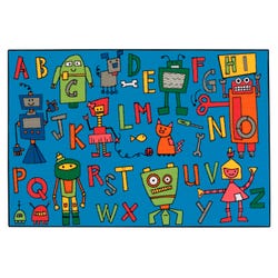 Carpets for Kids KID$Value Reading Robots Carpet, Rectangle 4002336