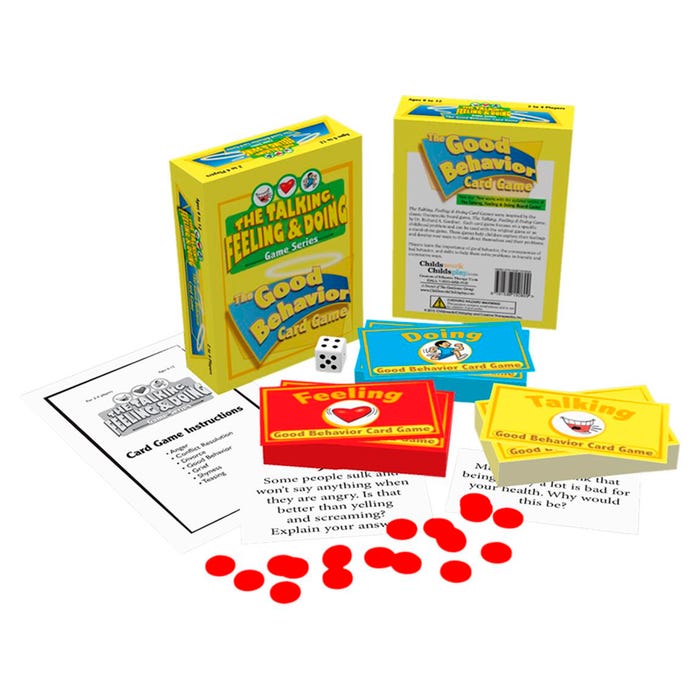 Childswork/Childsplay The Talking, Feeling & Doing Good Behavior Card Game, Ages 6 to 12, 200 Pieces