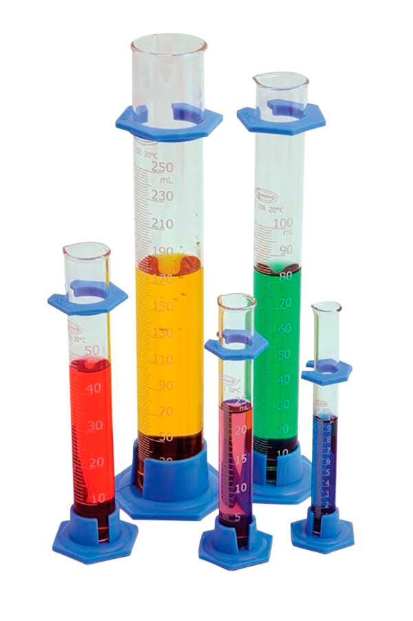 Image for United Scientific Graduated Cylinders, Borosilicate Glass, Plastic Base, Class B, 25ml from School Specialty