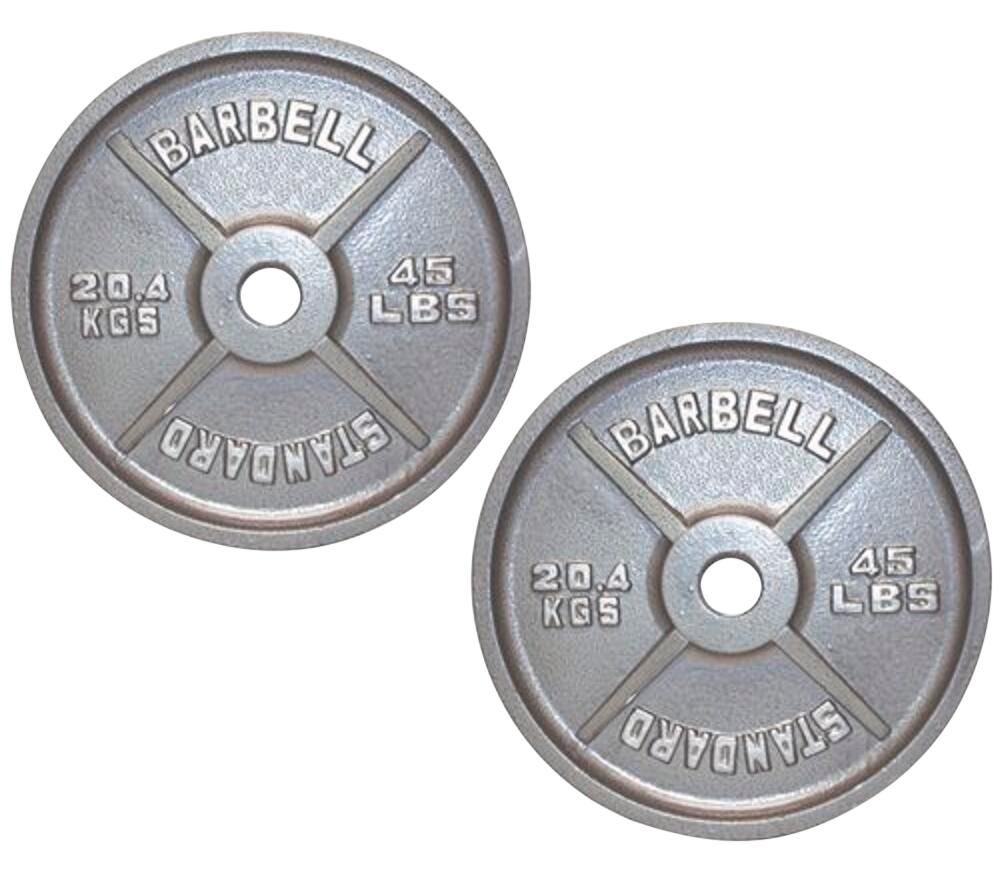 Image for FlagHouse Olympic Style Barbell Plate, 45 Pounds from School Specialty
