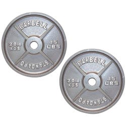 FlagHouse Olympic Style Barbell Plate, 45 Pounds 2119918