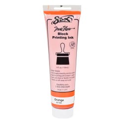 Sax Water Soluble Block Printing Ink, 5 Ounce Tube, Orange 461948
