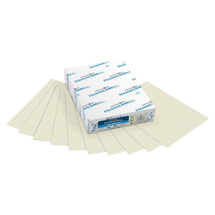Hammermill Copy Paper, 8-1/2 x 11 Inches, 20 lb, Cream, 500 Sheets