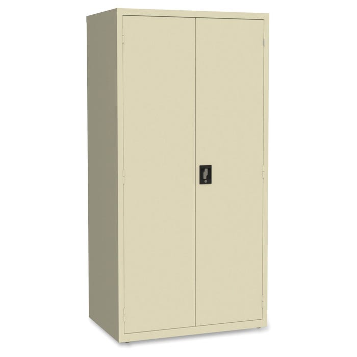 Lorell Storage 5 Shelf Cabinet, 24 x 36 x 72 Inches, Putty