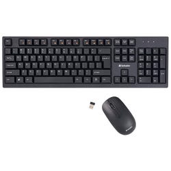 Verbatim Wireless Keyboard and Mouse, Black 2136060