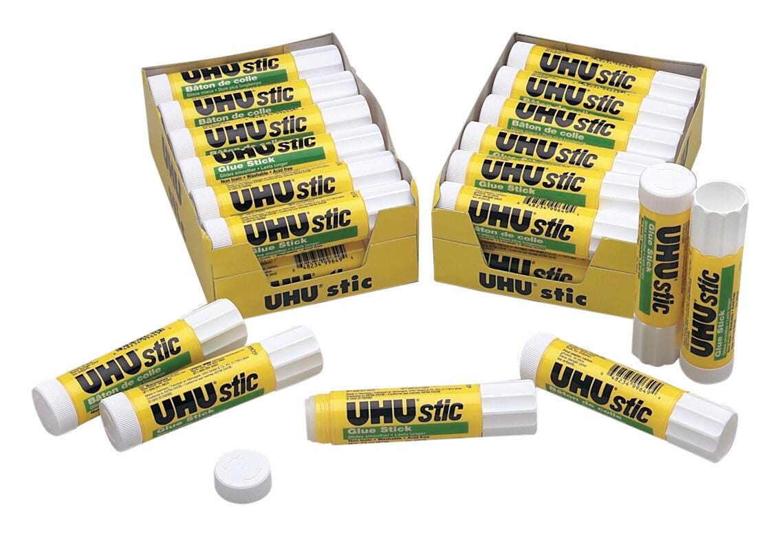 UHU® Clear Glu-Stic - 0.74 oz. - Pkg. of 30 2218148