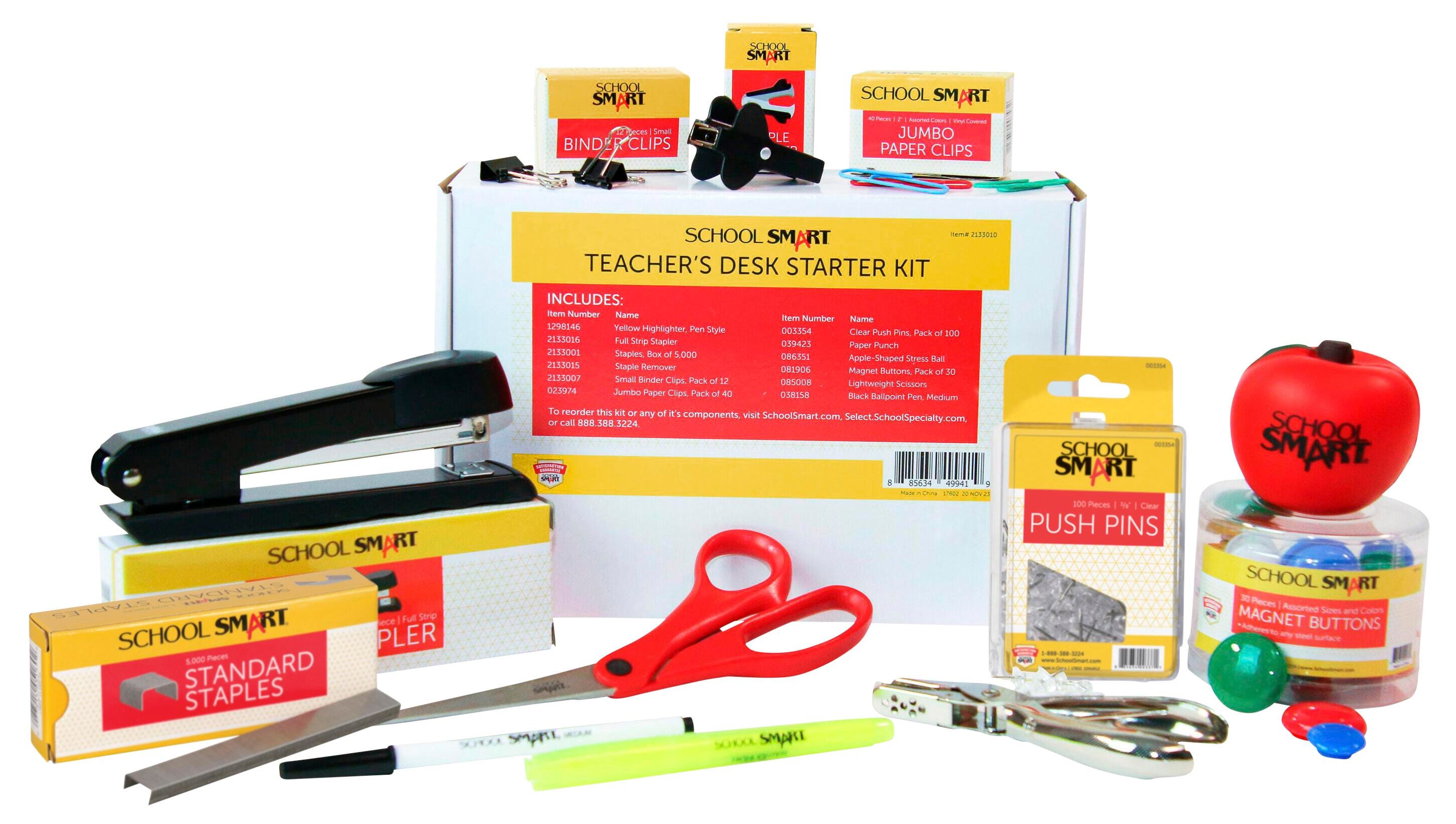 School Smart Teacher’s Desk Starter Kit 2133010
