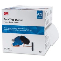 3M Easy Trap Duster 8 in x 6 in, 60 Sheets, White, Item Number 1572118