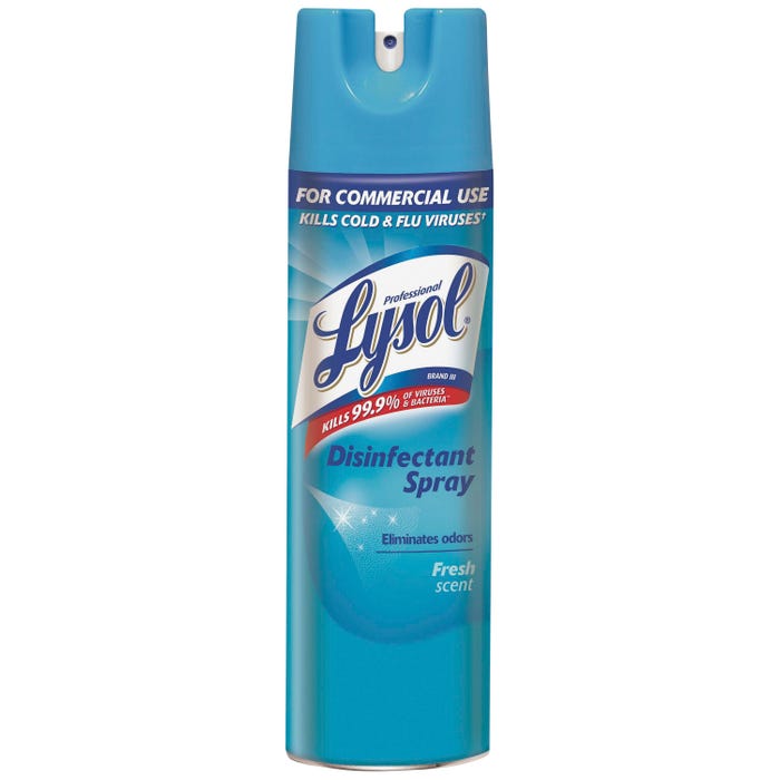 Lysol Professional Disinfectant Spray, Fresh Scent, 19 Ounces, Pack of 12