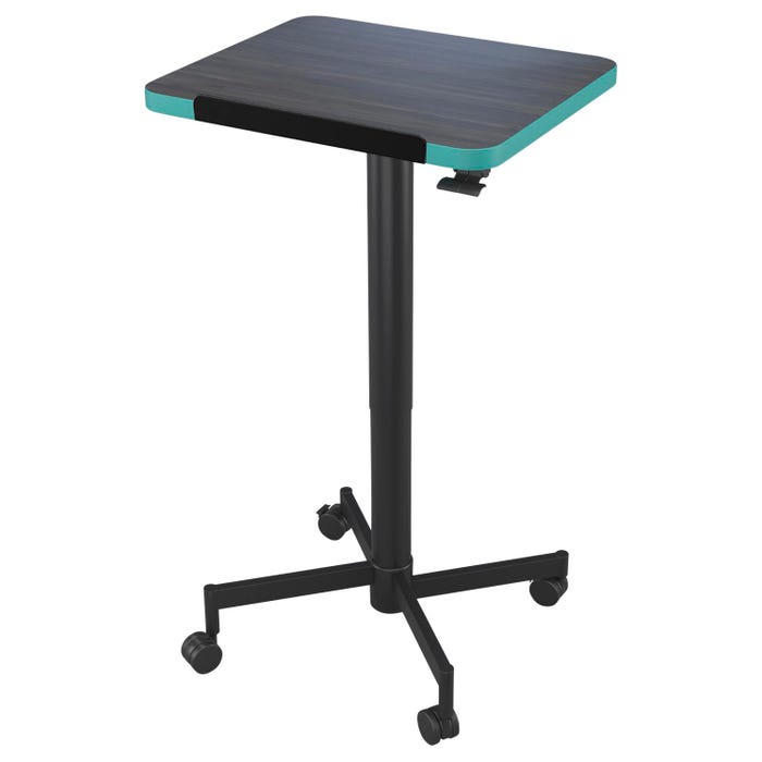 Classroom Select Tilt-N-Nest Adjustable Height Podium, Black Frame, 20 x 26 x 29 - 44-1/2 inches